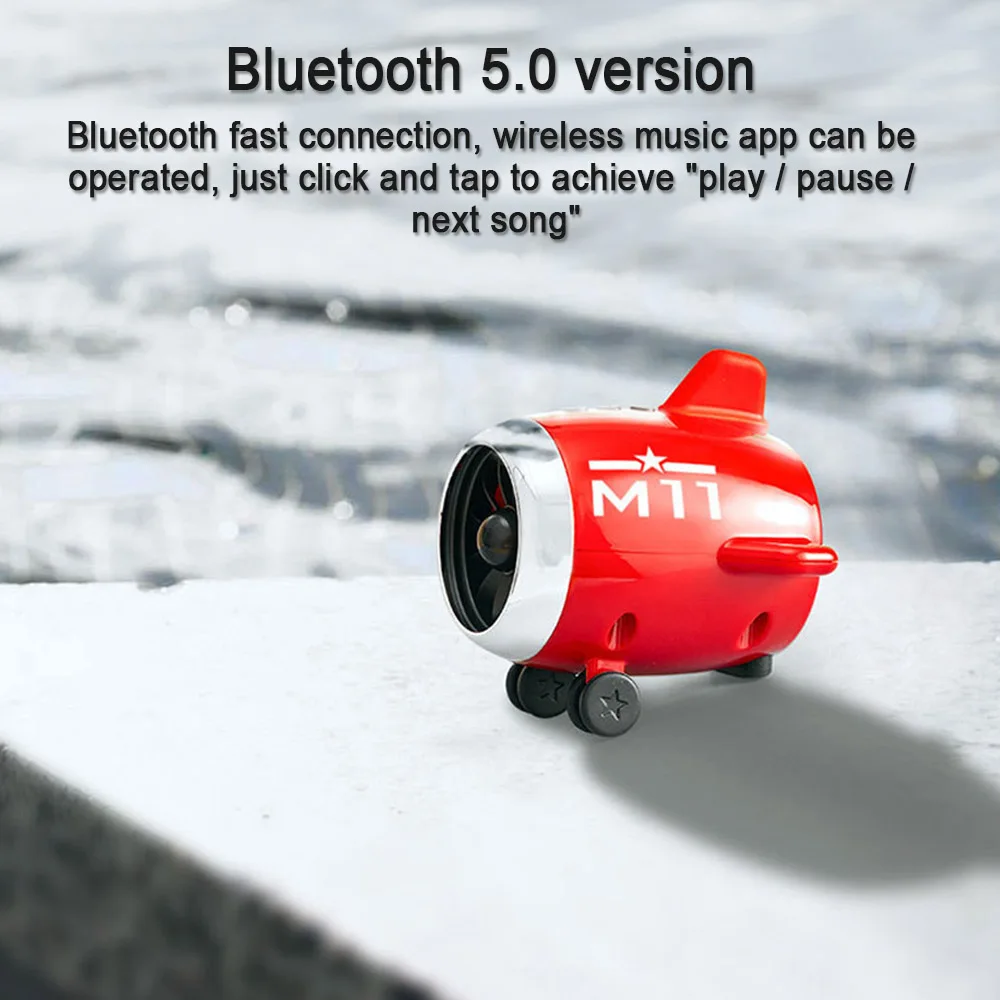 Маленький боец Мини Bluetooth динамик Портативный fm радио с микрофоном USB порт TF карта