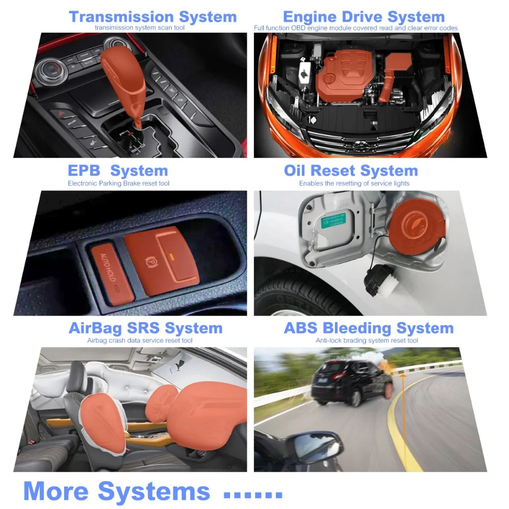 Autel MD805 все системы OBD2 сканер automotriz автомобиля диагностический инструмент код
