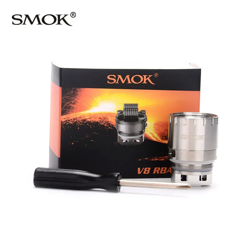 Original Smok TFV8 V8 RBA-16 Coil Octuple Core RBA 16 0.16ohm Rebuildable Head Huge Deck &amp Airflow for Atomizer Tank | Электроника