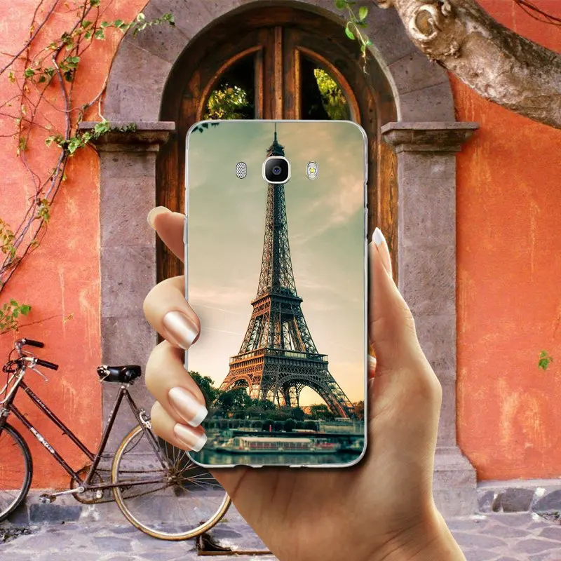 Мягкие чехлы из ТПУ с Эйфелевой башней Парижем Францией для Samsung Galaxy J5 J7 J8 J3 J4 J6 J2 J1