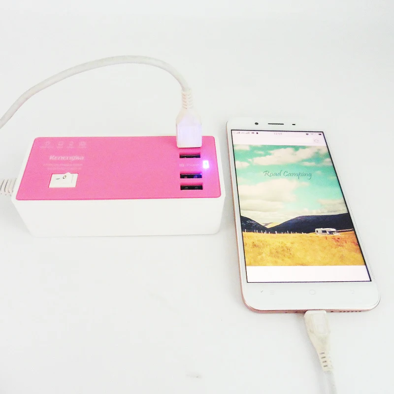 5V 4A быстрой зарядки 4USB Порты и разъёмы розетки универсальный USB Мощность полосы в