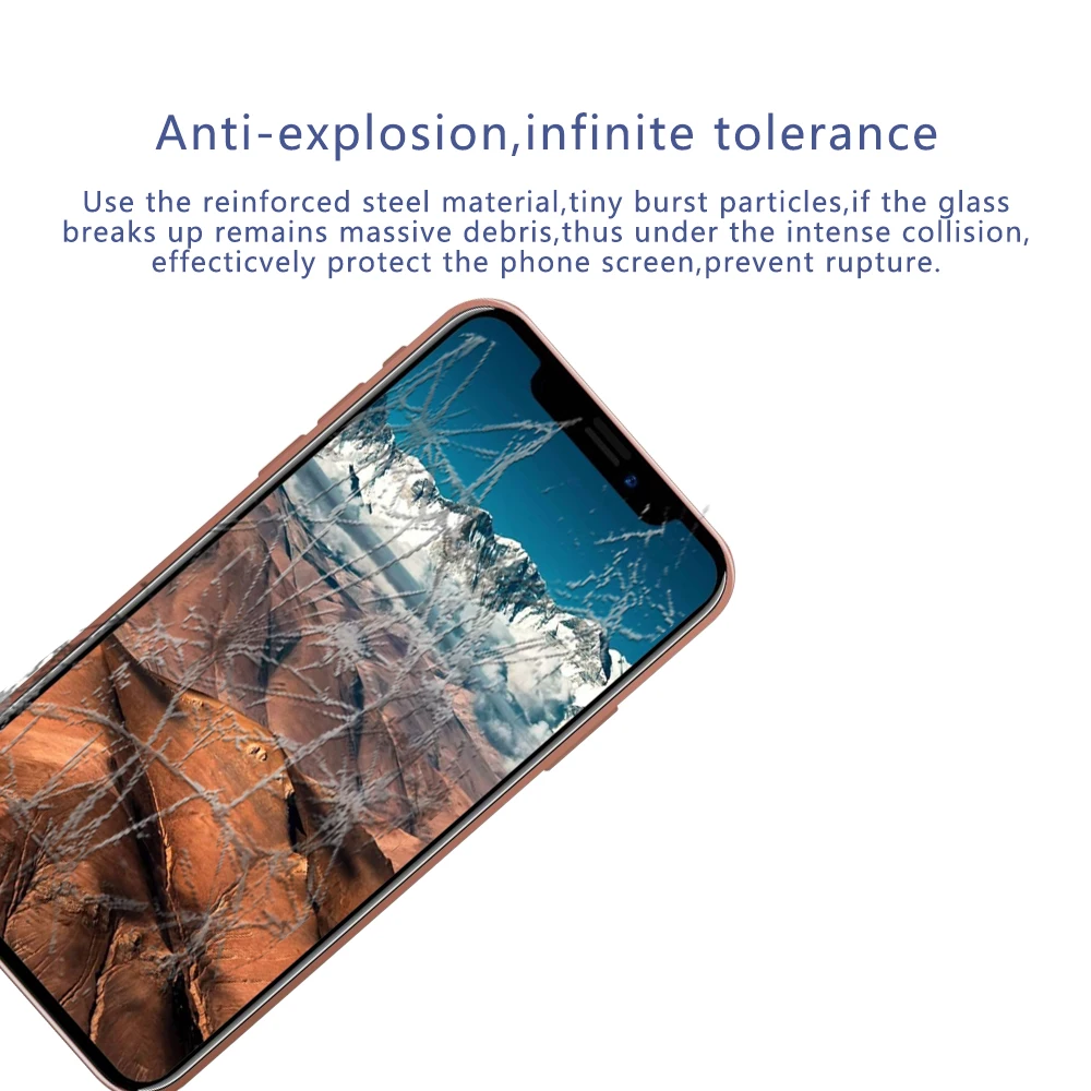 ECTOBE Защита экрана для Apple iPhone X Премиум Закаленное стекло 9H Жесткий Чехол