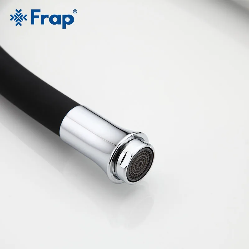 FRAP кухонный кран черный силикагель hosepipe лак смеситель для раковины краны с одной