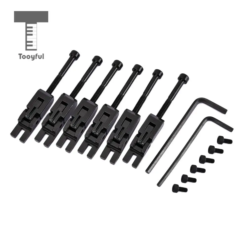 6pcs Electric Guitar Locked String Saddles for Tremolo Bridge Parts | Спорт и развлечения