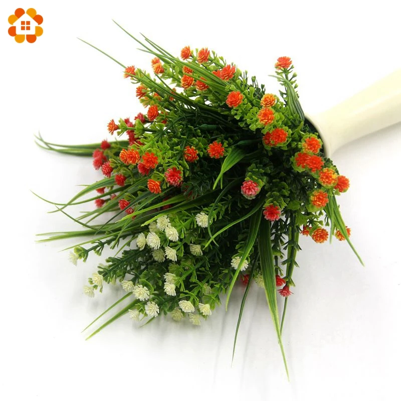 1 шт.. Высокое качество Маленькие искусственные зеленые растения Трава