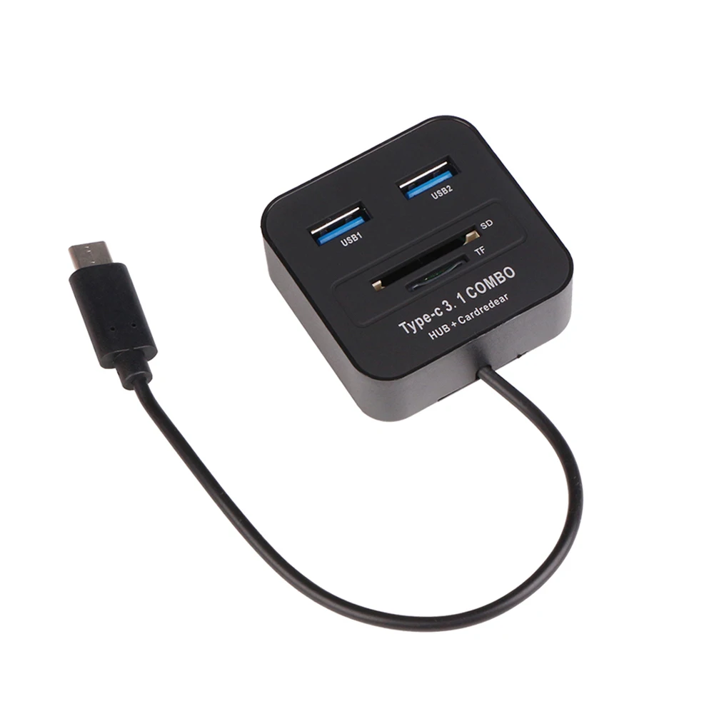 USB 3 1 Type C к 2 0 хаб с SD/TF кардридер высокоскоростной комбинированный адаптер для