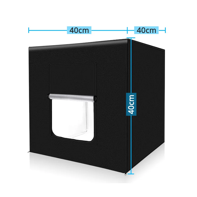 M40 Travor light Box 40 60 80cm Portable Softbox Photo Lightbox Tent With 3 Colors Background For Studio Photography Box LED Light - Цвет: M40