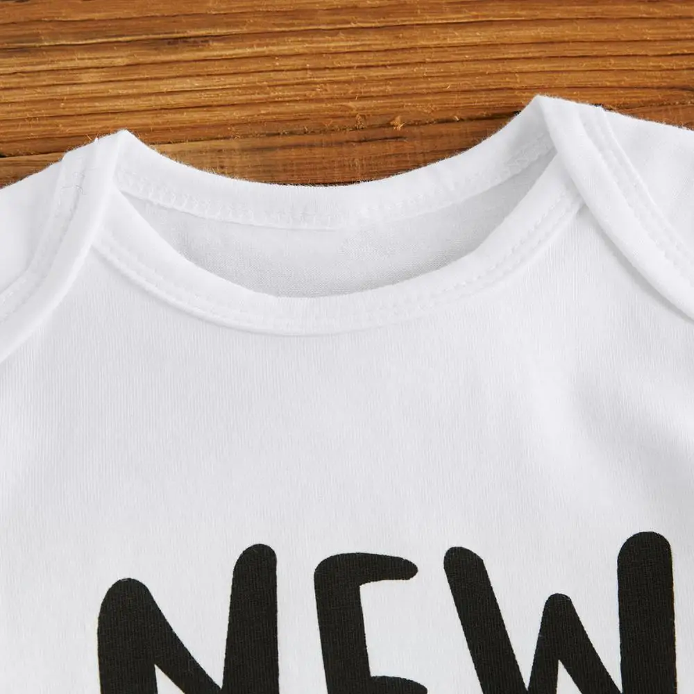 PatPat Newborn Baby Suit Letter Printing Clothes + fox Pattern Pants 100% Cotton Boy Girl | Детская одежда и обувь