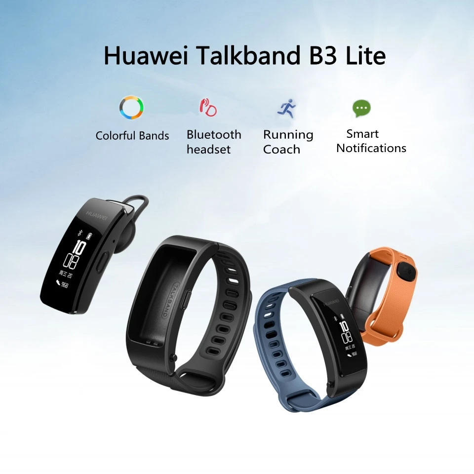 Смарт-браслет huawei Bluetooth гарнитура huawei TalkBand B3 Lite