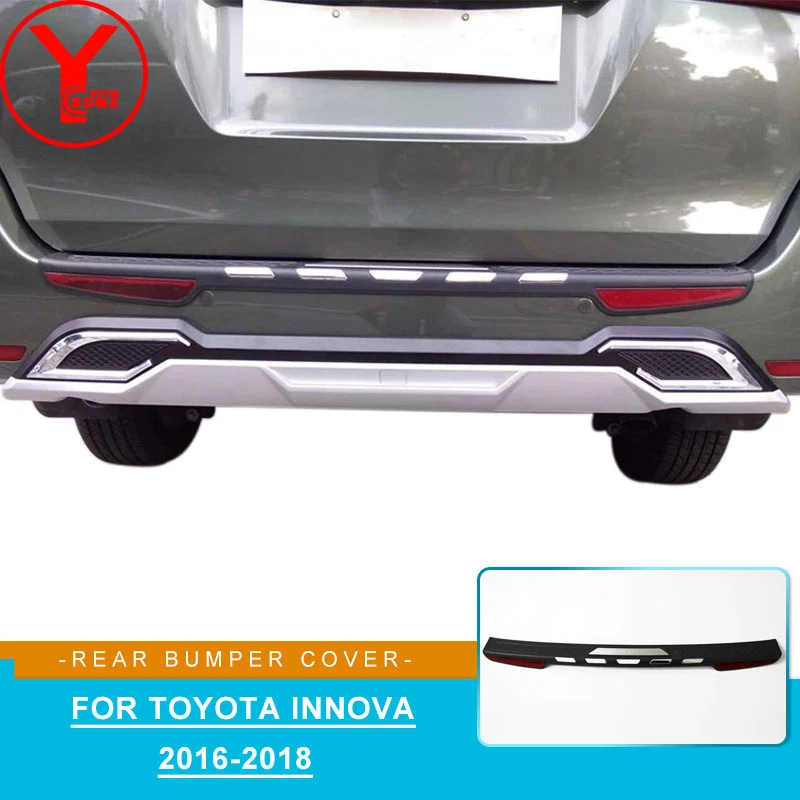 Автомобильный Стайлинг чехол на задний бампер для toyota innova 2016 2017 2018 ABS пластина