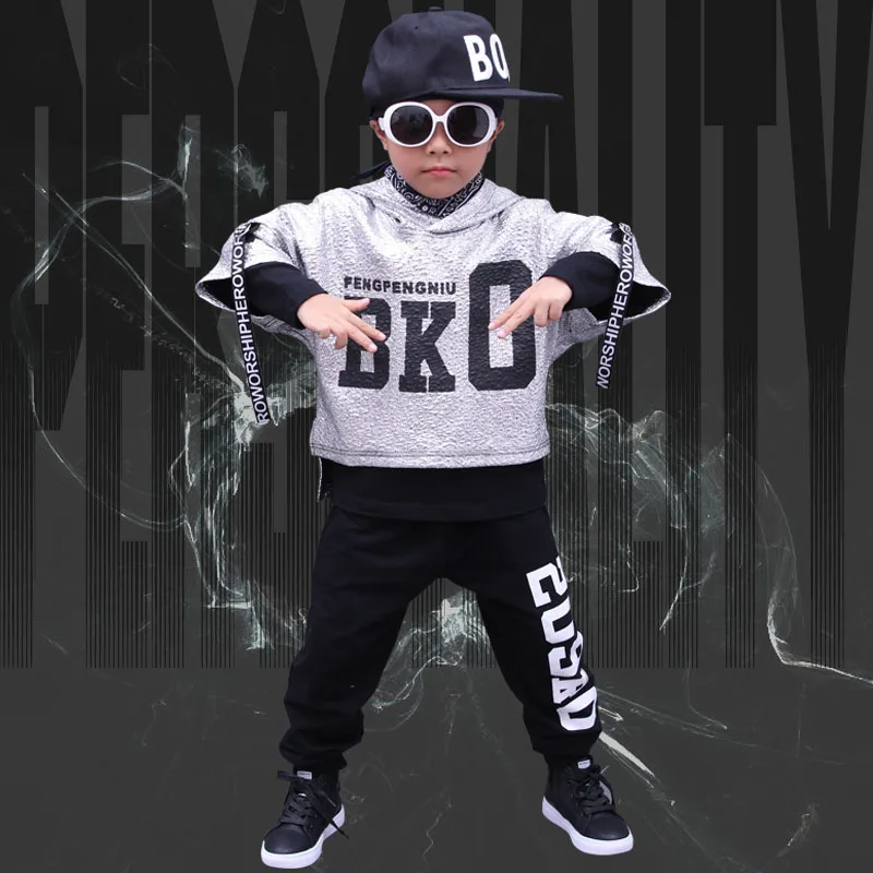 Детская одежда для уличного танца 3 предмета комплект одежды в стиле хип-хоп