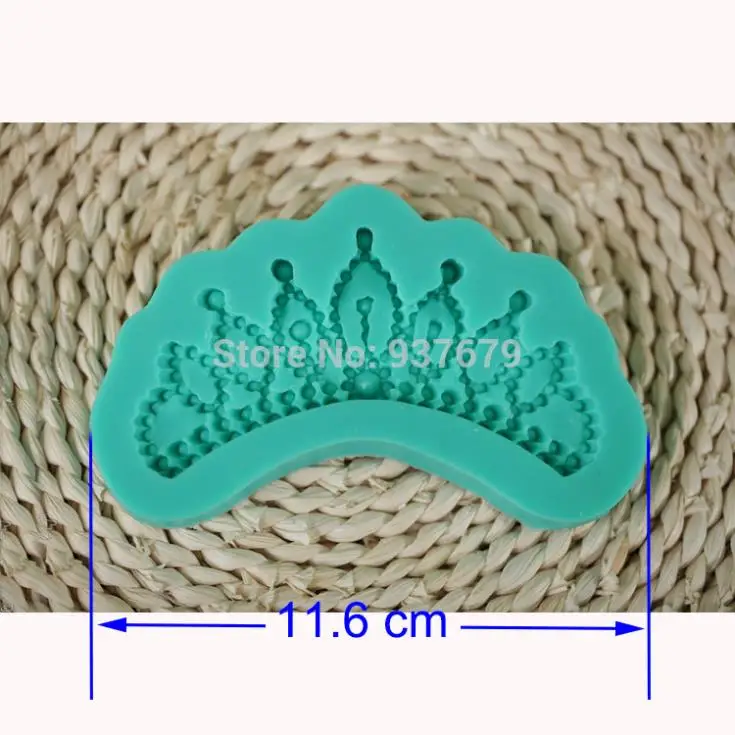 2014 crown princess wreath shower party fondant molds silicone mold soap candle moulds sugar craft tools chocolate Tool baking |