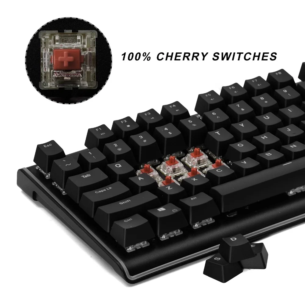 Игровая механическая клавиатура DURGOD 87 клавиш RGB со светодиодной подсветкой
