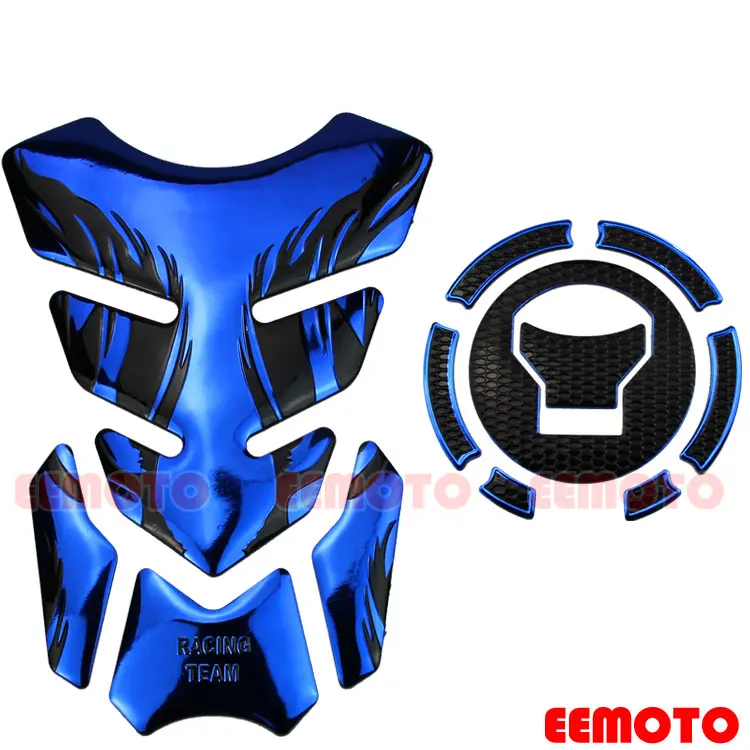 Blue Топливный бак мотоцикла Pad Protector газа Кепки Pad Переводные картинки Honda CB650F CBR650F VFR800X VFR800 CBR500R CB500X CB500F MN4 - Цвет: Blue