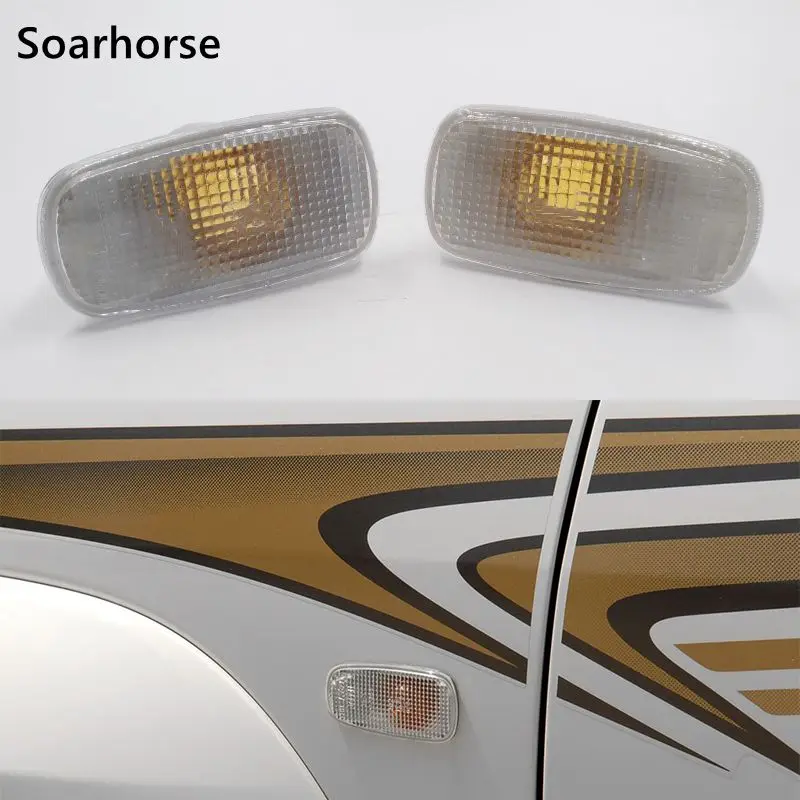 

Soarhorse 1 пара боковых индикаторов Fender для Toyota Land Cruiser Prado 2002-2010 для Lexus SC430 2001-2005 сигнальная лампа поворота