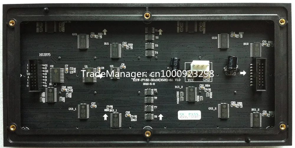 P7.62 SMD 3 в 1 полноцветный модуль дисплея светодиодной панели 1/8scan 244*122 мм высокое