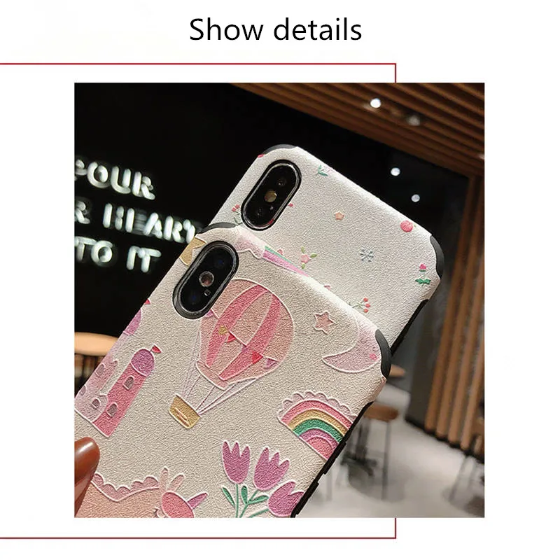 Япония и Южная Корея мультфильм милый для Iphone 66S 6P 78 78plus Xxs Xr Xsmax рельефный мягкий