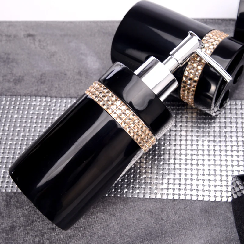 Европейский роскошный полимерный дозатор мыла для ванной комнаты