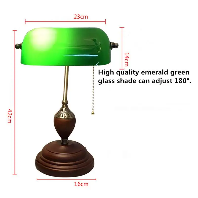 Изумрудно зеленая стеклянная Настольная лампа с внешним аккумулятором