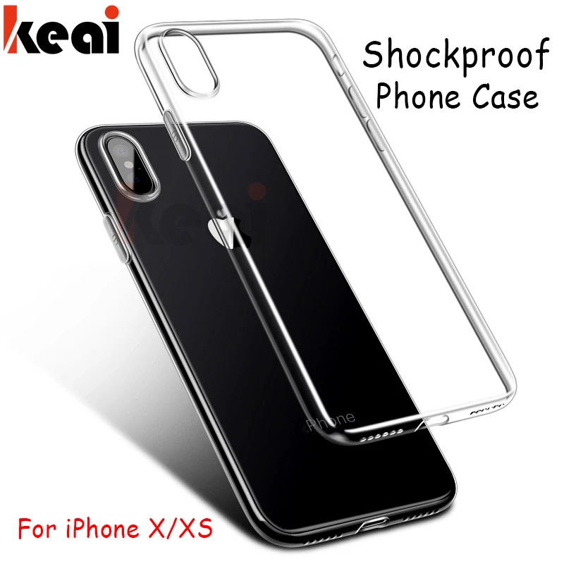 Роскошный прозрачный мягкий силиконовый чехол для iPhone X Xs Max ультра тонкий из ТПУ