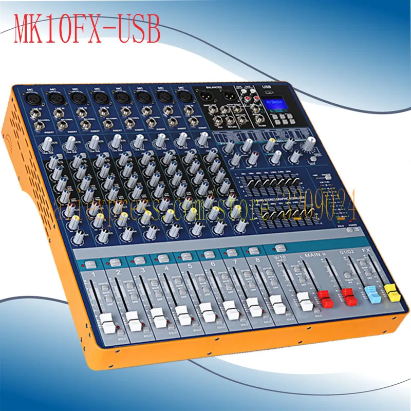 Профессия 10 16 каналов цифровой микрофон линия аудио миксер консоль с USB DJ этап
