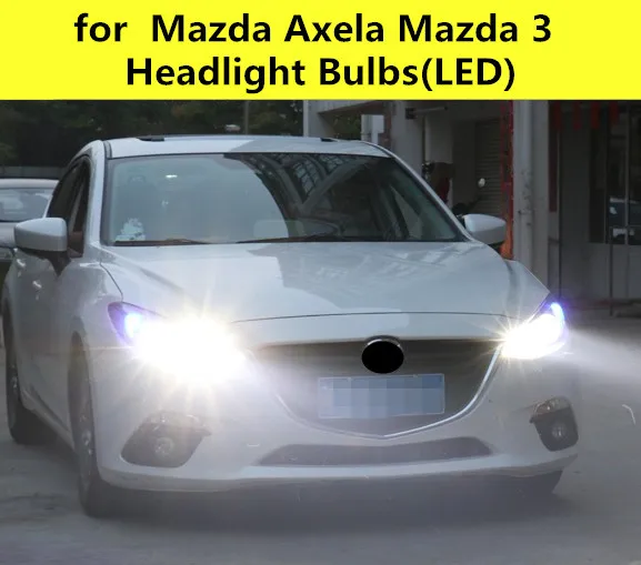 Комплект светодиодных фар для Mazda 3 Axela 04-18 Турбовентилятор 9005 HB3 h11 6000K светильник