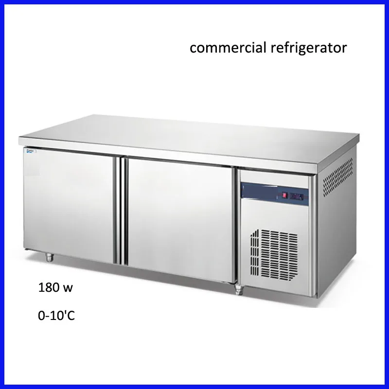 

250L 2 doorcommercial refrigerator commercial stainless steel wall mounted commercial refrigerator with 180w