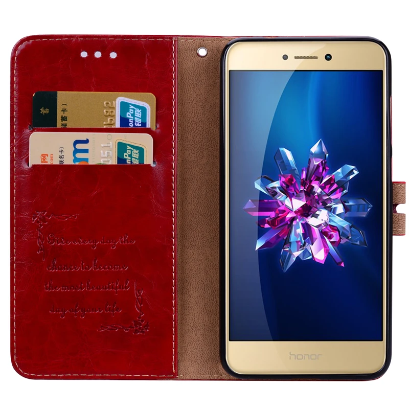 Роскошный кожаный чехол для huawei P8 Lite 2017 Honor 8 Nova кошелек с подставкой P9