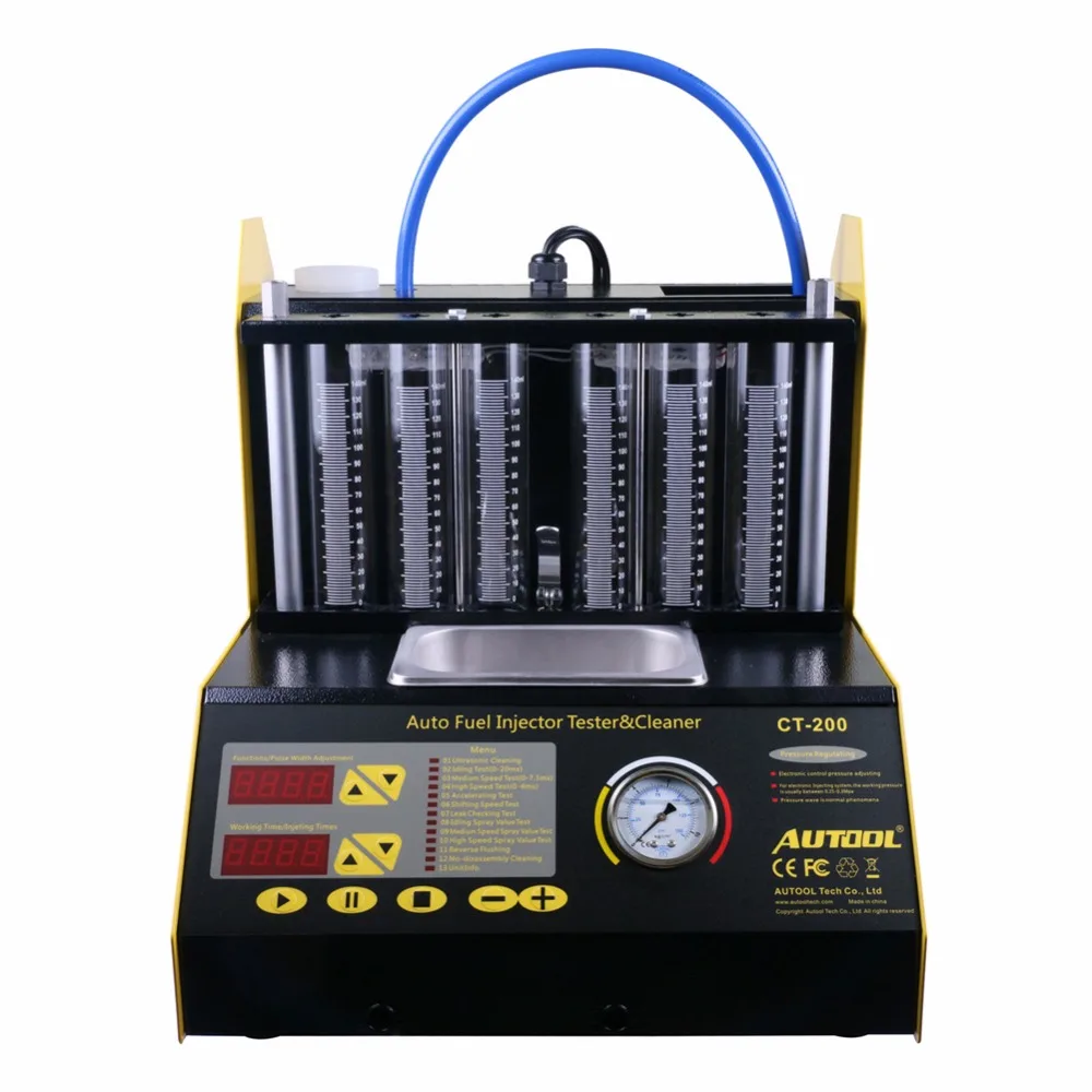 AUTOOL CT200 6/4 ультразвуковой инжектор тестер 110/220 V цилиндр бензин очиститель для