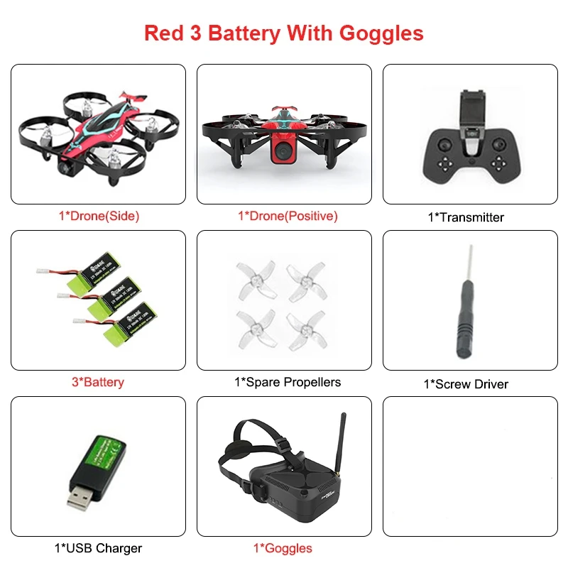 9 Eachine E013 плюс микро гоночный Дрон с видом от первого лица с защитой от черепаха режим w/5,8G 48CH 1000TVL Камера VR006 очки - Цвет: 9
