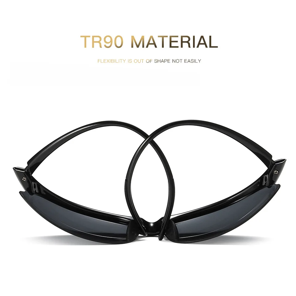 HBK TR90, спортивные солнцезащитные очки, поляризационные, мужские,, трендовые, прямоугольное покрытие, мужские солнцезащитные очки, светильник для вождения, защита от уф400 лучей