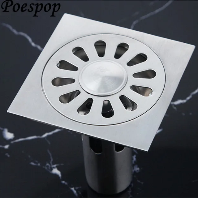 POSEPOP 10*10 см 304 сток в полу из нержавеющей стали для ванной комнаты кухни Душ