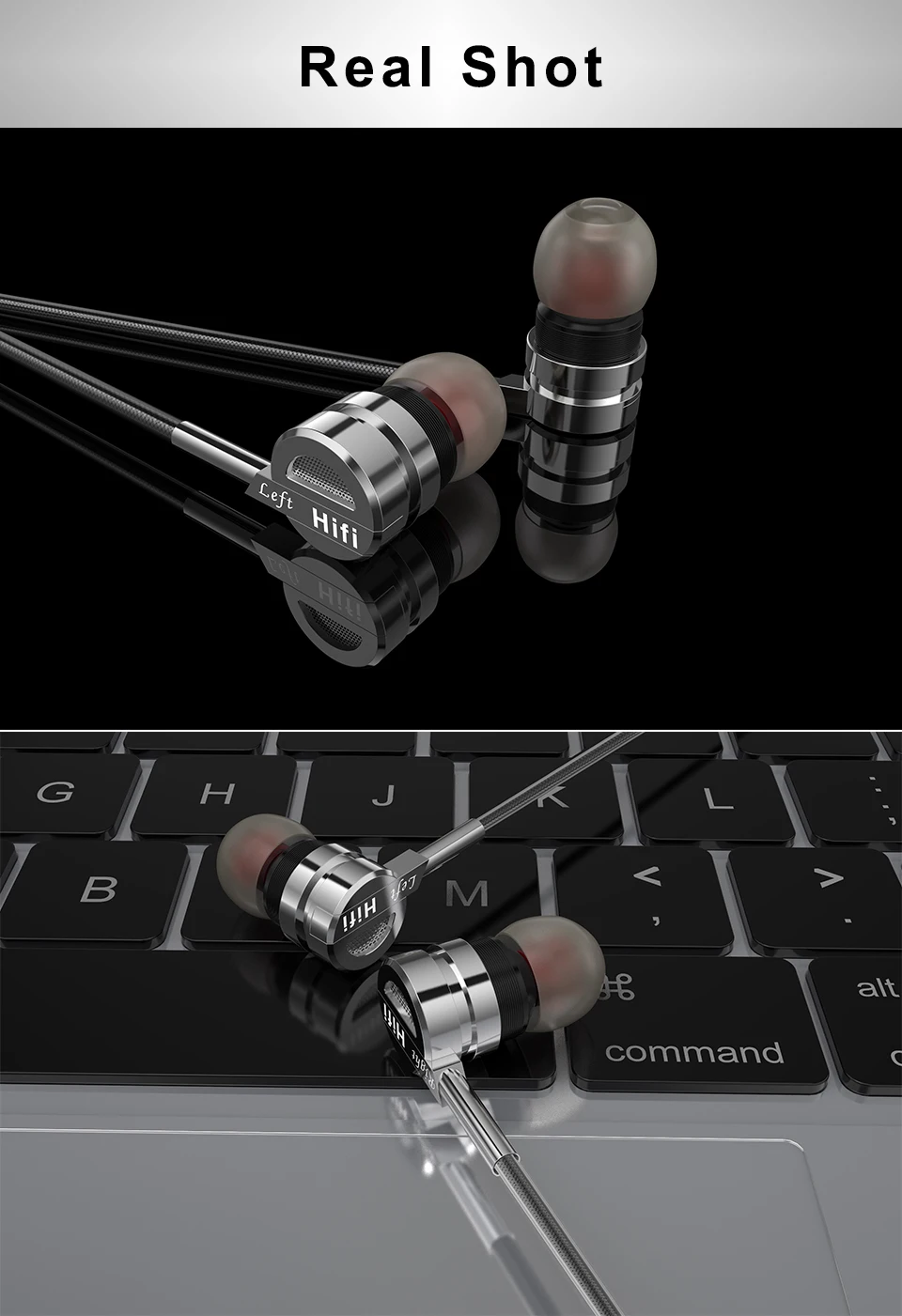 Professional Metal Earphone MK6 Hifi Headset with Microphone Stereo Earbuds for Mobile Phone Samsung Xiaomi fone de ouvido