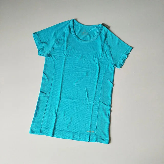 Профессиональный Новый женский спортивный топ быстросохнущий с круглым вырезом