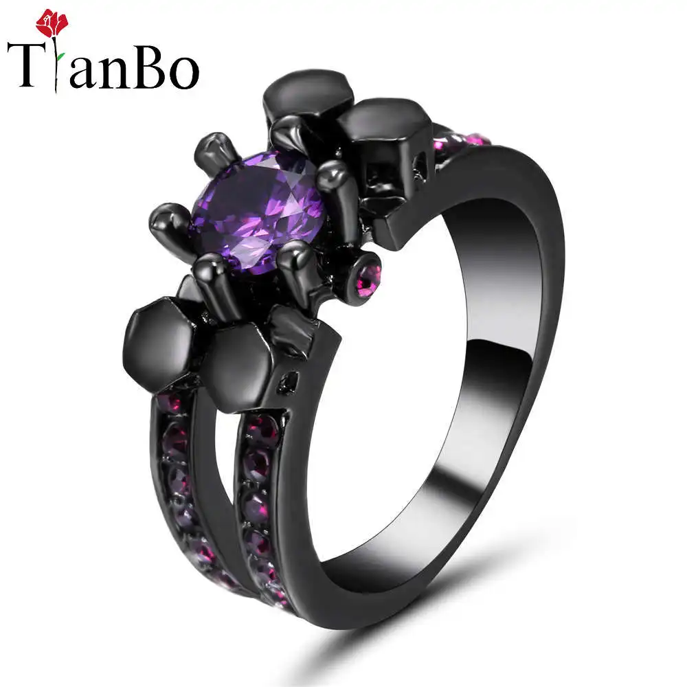 TianBo хорошее модное ювелирное изделие фиолетовое/небесно голубое CZ