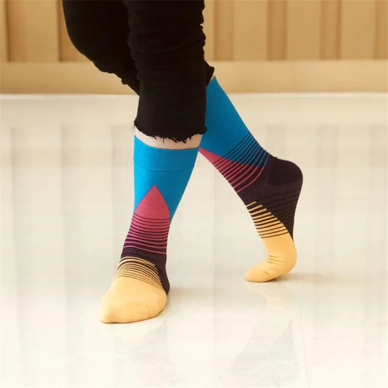 

1 Pair New Fashion Men Colorful Happy Socks For Lovers Mens Male Cotton Long Harajuku Socks Streetwear Funny Socks Men Meias