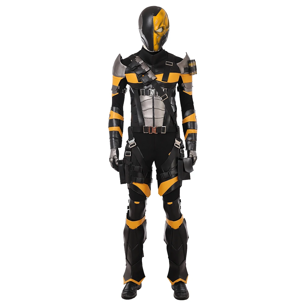 Новый DC супер злодей Deathstroke косплей костюм для мужчин полный набор Слэйд Джозеф