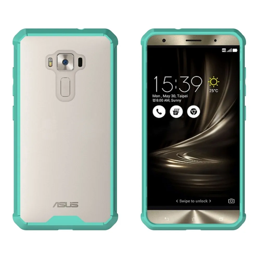 Чехол для телефона для Asus Zenfone 3 ZE552KL акрил+ ТПУ прозрачный армированный защитный чехол