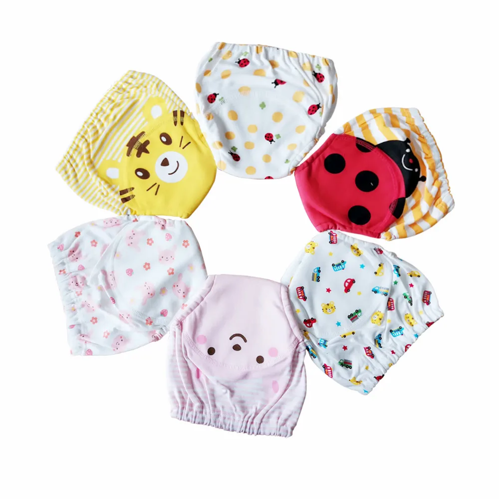 6 шт. детские моющиеся подгузники для девочек и мальчиков|Детские подгузники| |