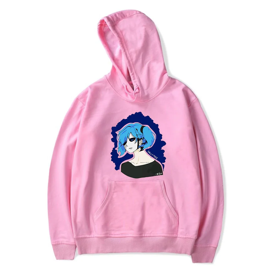 pink sally face top Новинка; Лидер продаж; толстовка с капюшоном для мальчиков и девочек; пуловеры с капюшоном; Розовая Толстовка с принтом «глаза Салли»; детская одежда - Цвет: pink sally face top