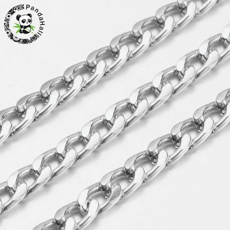 

Aluminum Twist Chains, Lead Free and Nickel Free, Oxidated in Silver Color, Size: about Chain: 9mm long, 5mm wide, 1.5mm thick