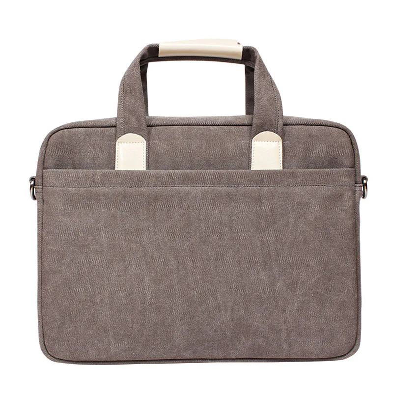 13 14 15 inch canvas laptop bag handbag for macbook air pro hp dell lenovo 15 6 notebook laptop shoulder bag cover for women man free global shipping