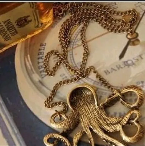 

80pcs wholesale jewelry lots fashion Pirates of the Caribbean classic Octopus Retro necklace free shipping BL121