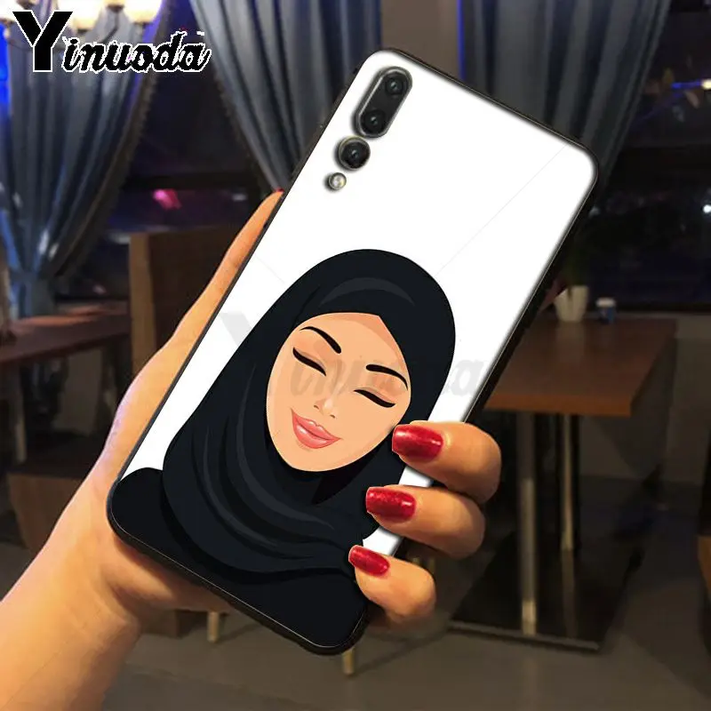Yinuoda мусульманский Черный силиконовый чехол для телефона Huawei P20pro mate10lite p9 p10plus honor