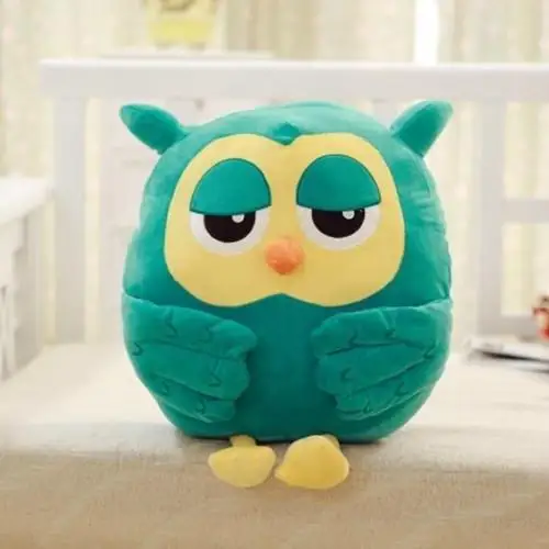 

45cm Stuffed Animals Owl Hand Warm Plush Cushion Soft Toy Hold Pillow Xmas Gifts