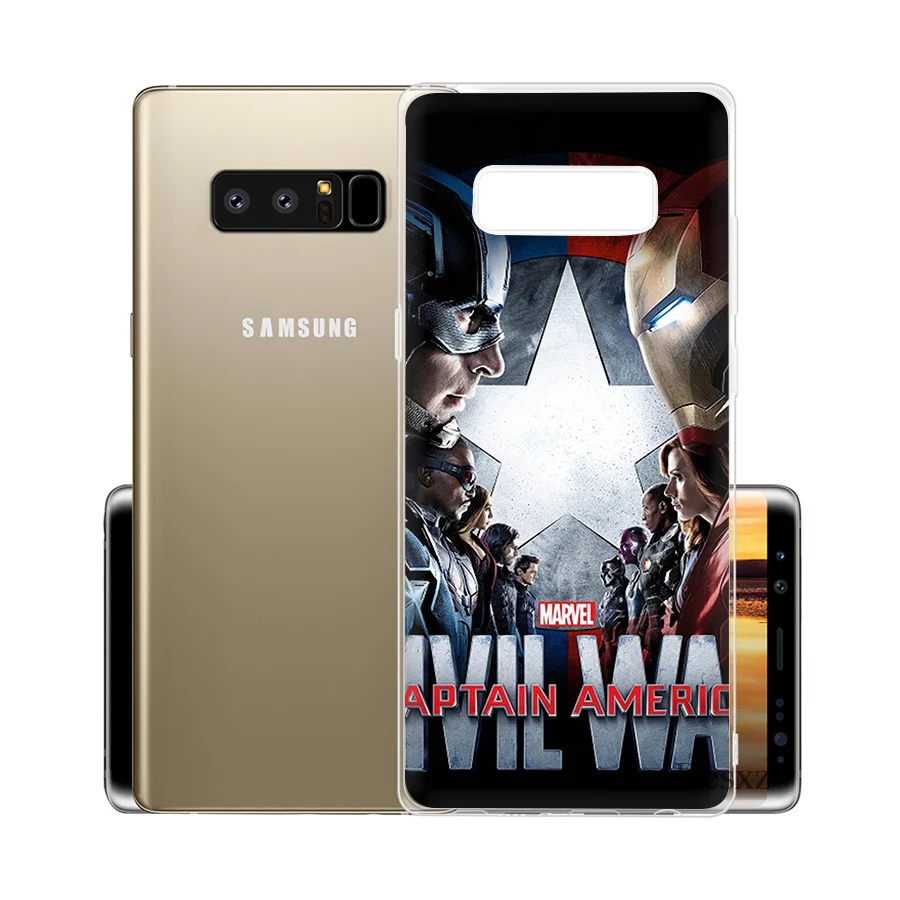 Phone Case Cover Captain America For Samsung Galaxy S3 S4 S5 S6 S7 Edge S8 S9 Plus Note 8 9 Cases | Мобильные телефоны и
