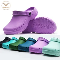 unisex strap classic clog sandal mules jeff medical work shoes operating room slippers eva non slip ultralight surgical shoes