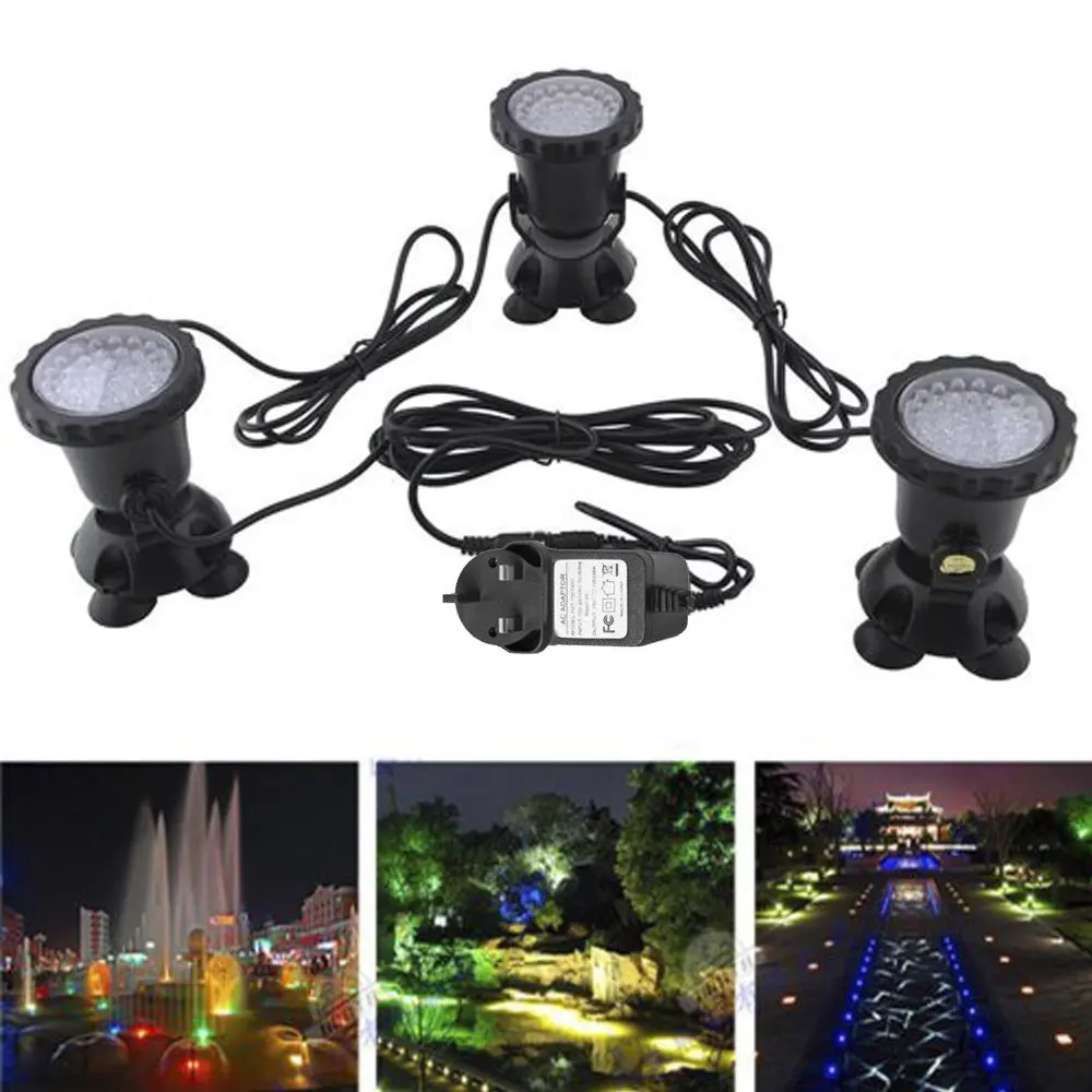 IP68 RGB LED подводный погружной Точечный светильник Ландшафтная лампа для сада