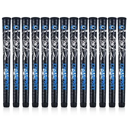 Blue Midsize Champkey 13 шт. из искусственной кожи смерти захват гольф-клуба три размера Стандартный Средний размер и более Размер Гольф Захваты - Цвет: Blue Midsize