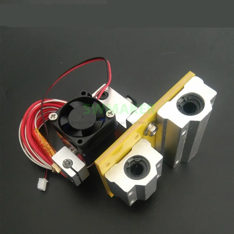 Reprap Prusa i3 3D принтер части X оси металла exturder каретки с V6 Боуден кормления hotend алюминиевый сплав для MK8 exturder